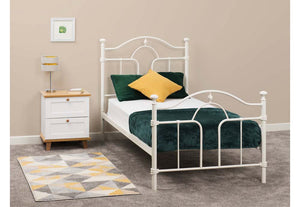 Seconique Keswick Cream Metal Bed 3FT Single - 90cm 4FT6 Double - 135cm (5674859724966)