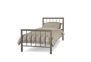 Serene Modena Black Champagne Metal Bed 3FT Single Small Double 4FT6 Double 5FT (7016865792174)
