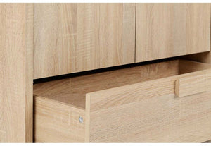 Seconique Cambourne Light Sonoma Solid Oak 2 Door 1 Drawer Wardrobe (5738084532390)