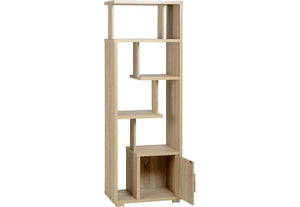 Seconique Cambourne Light Sonoma Oak 1 Door 5 Shelf,1 Door,3 Drw Display Cabinet (5738012967078)
