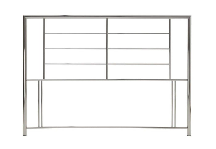 Serene Zeus Nickel Black Nickel Metal Headboard 4FT6 Double
