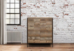 Birlea Urban Rustic Oak Effect 4 Drawer Chest, 6 Drawer Chest and Merchant Chest (5600406601894)