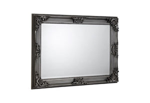 Julian Bowen Rococo Pewter Rectangular Wall Mirror (5801676570790)