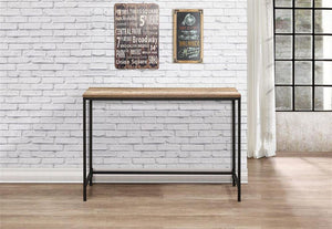 Birlea Urban Rustic Wood Effect with Black Metal Frame Console Table (5596193718438)