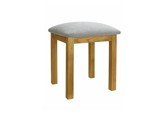 Birlea Woburn Oak Veneer Solid Oak Dressing Table Stool