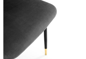 Julian Bowen Delaunay Grey, Blue, Mustard & Dusky Pink Velvet Dining Chair (7582826397870)