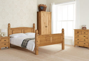 Birlea Corona Pine High End Wooden Bed 4FT Small Double,4FT6 Double and 5FT King (5597557555366)