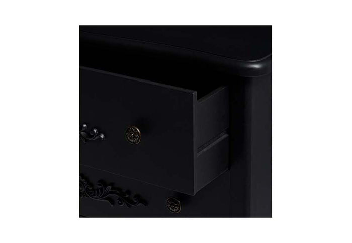 LPD Furniture Antoinette Black and White 4 Drawer Chest