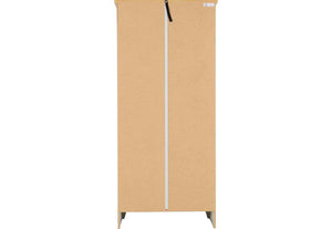 Seconique Ludlow Grey and White with Oak Lacquer 2 Door Wardrobe (5762500788390)