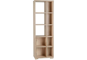 Seconique Cambourne Light Sonoma Oak 1 Door 5 Shelf,1 Door,3 Drw Display Cabinet (5738012967078)