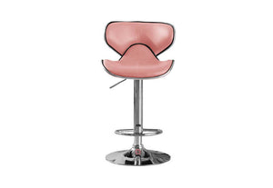 HeartlandsHillside Black Lime Pink Red White PU & Chrome Base Bar Stool Set of 2 (7484310126766)