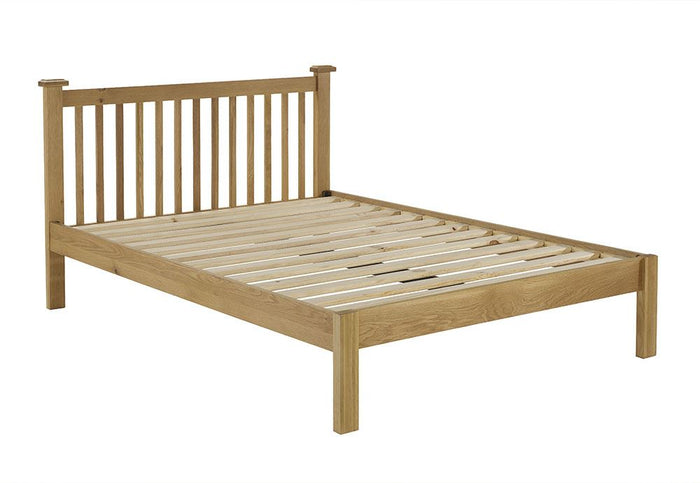 Birlea Woburn Oak Veneer Wooden Bed Frame 4FT6 Double and 5FT King Size