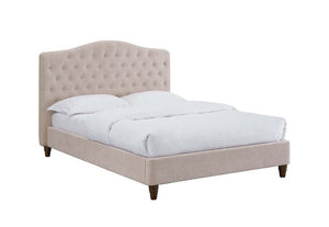 LPD Sorrento Cappuccino & Pink Upholstered Fabric Bed Single Double King Size (6164265238702)