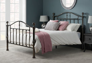 Birlea Victoria Black Nickel Steel Metal Bed Frame 4FT6 Double and 5FT King Size (5597591863462)