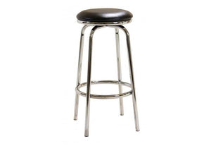 Heartlands Chrome Swivel No Back Bar Stool BM-010P (7484169748654)
