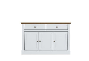LPD Devon Oak/White, Oak/Charcoal & Oak 3 Door 2 Drawer Sideboard (6169561268398)