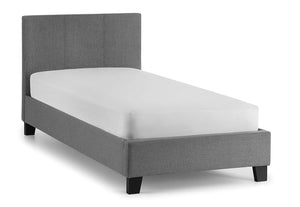Julian Bowen Rialto Light Grey Fabric Upholstered Bed 3FT Single Double 5FT King (5644951453862)