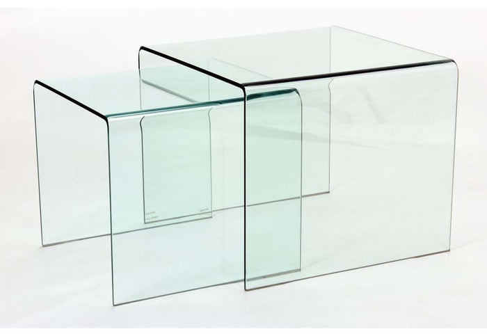 OSD Naples Clear Nest of 2 Tables