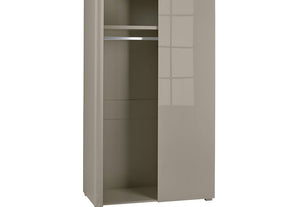 LPD Furniture Puro High Gloss White, Charcoal, Cream and Stone 2 Door Wardrobe (6167889936558)