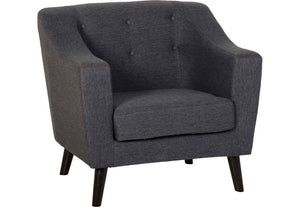 Seconique Ashley Dark Grey 1 Seater 2 Seater 3 Seater Fabric Upholstered Sofa (5733902287014)