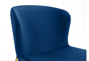 Julian Bowen Harper Dusky Pink, Grey & Blue Velvet Set of 6 Dining Chairs (7582868406446)