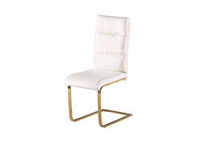 LPD Furniture Antibes Black and White Faux Leather Dining Chair (6074431602862)