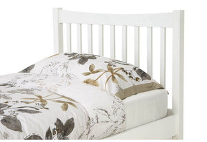 Serene Alice Honey Oak Opal White Hevea Wooden Bed 3FT 4FT Double 5FT 6FT (6677628780718)