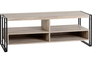 Seconique Warwick Oak Effect Veneer with Black TV Unit (5759289458854)