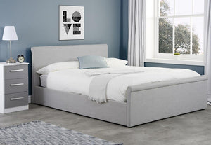 Birlea Stratus Grey Upholstered Ottoman Bed Small Double, Double & King (5597516333222)