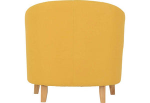 Seconique Tempo Dark Brown,Grey,Mustard,Petrol Blue, Red & Sand Fabric Tub Chair (5727871467686)