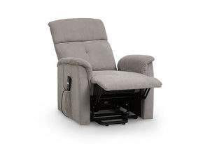 Julian Bowen Ava Taupe Chenille Compact Rise & Recline Chair (5801712484518)