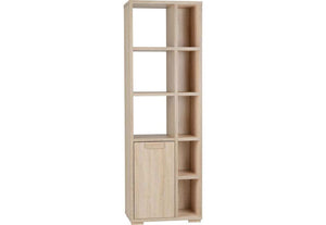 Seconique Cambourne Light Sonoma Oak 1 Door 5 Shelf,1 Door,3 Drw Display Cabinet (5738012967078)