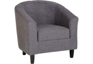 Seconique Tempo Dark Brown,Grey,Mustard,Petrol Blue, Red & Sand Fabric Tub Chair (5727871467686)