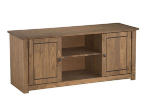 Birlea Santiago Distressed Waxed Solid Pine 2 Door 1 Shelf Flat Screen TV Unit (5596174090406)
