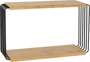 Seconique Denver Light Oak Effect with Black Console Table (5746936316070)