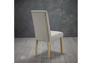 LPD Furniture Roma Beige, Grey, Plum, Teal & Green Fabric Dining Chair (6074524008622)