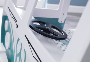 Julian Bowen Campervan Green and White Bunk Bed (5638978764966)