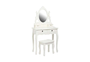 LPD Furniture Antoinette Black and White Dressing Table (6257424564398)