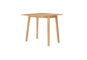 Birlea Drop Leaf Oak Rubberwood Dining Table with 2 Dining Chairs (5596122054822)