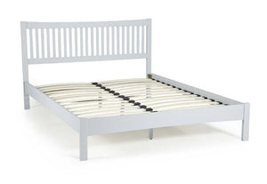 Serene Mya Honey Oak Opal White Hevea Wooden Bed 3FT Small Double 4FT6 5FT 6FT (6677588967598)