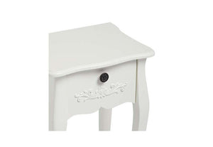 LPD Antoinette Black and White 1 Drw Bedside Table/ Nightstand/ Bedside Cabinet (6113120747694)