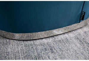 Birlea Cleo Grey and Midnight Blue Upholstered Fabric Accent Chair (5782472556710)