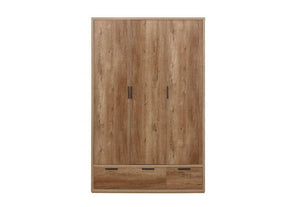 Birlea Stockwell Rustic Oak Effect 2 Door 1 Drawer and 3 Door 2 Drawer Wardrobe (5600550715558)