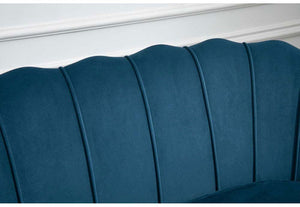 Birlea Ariel Blue and Coral Retro Upholstered Fabric Sofa 2 Seater, 1 Seater (5690512801958)