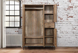 Birlea Urban Rustic Oak Effect 2 Door Wardrobe and 4 Door Wardrobe (5600555860134)