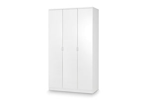 Julian Bowen Manhattan White High Gloss 2 Door and 3 Door Wardrobe (6570247028910)