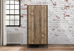 Birlea Urban Rustic Oak Effect 2 Door Wardrobe and 4 Door Wardrobe (5600555860134)