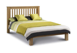 Julian Bowen Amsterdam Oak Low Foot End Wooden Bed 4FT6 Double 5FT King 6FT (5975062282414)