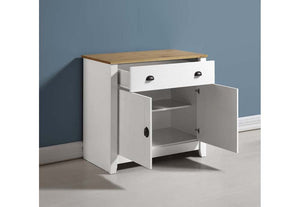 Seconique Ludlow White with Oak Lacquer Sideboard (5747605274790)