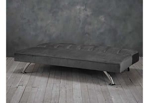 LPD Brighton Green, Grey, Orange, Pink Velvet Fabric Vintage Style Sofa Bed (6579740737710)